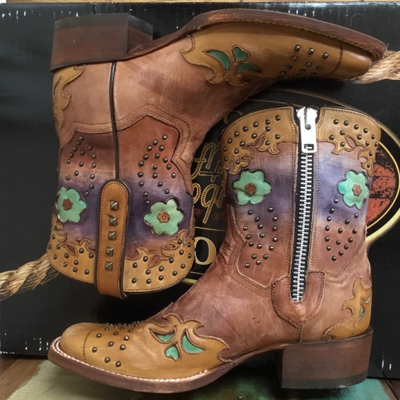 Dan Post Desert Roses Boots NIB - Picture 3 of 10